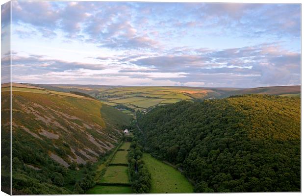 Exmoor from County Gate  Canvas Print by graham young