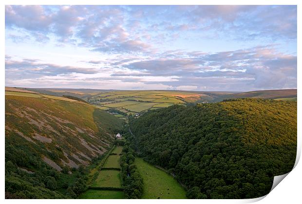 Exmoor from County Gate  Print by graham young