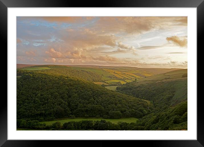 The East Lyn Valley Framed Mounted Print by graham young