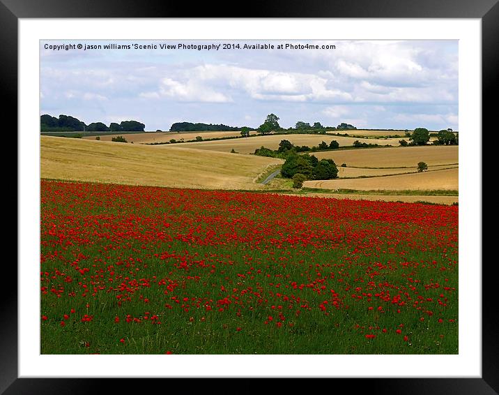 A Cotswold Landscape  Framed Mounted Print by Jason Williams