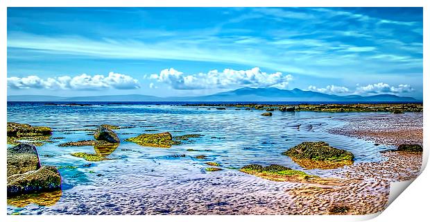 The Ayrshire Coast  Print by Valerie Paterson