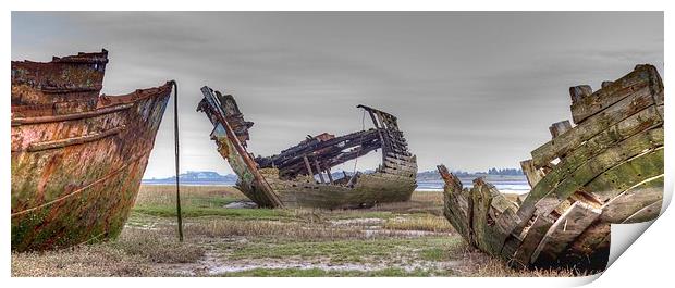 The Fleetwood Wrecks Print by Lee Sutton