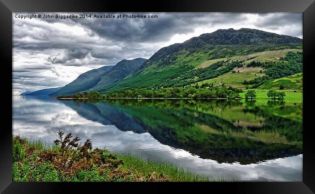  Loch Lochy Reflection 2 Framed Print by John Biggadike