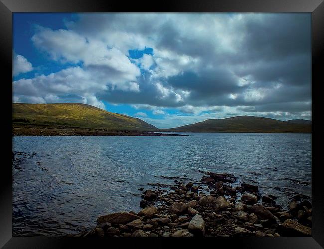 Mourne Mountains Spelga Reservoir Northern Ireland Framed Print by Chris Curry