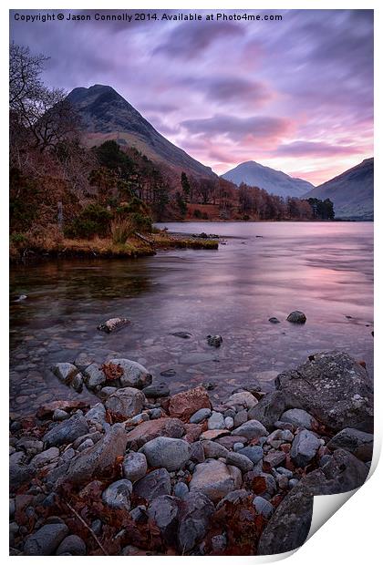  Early On At Wastwater  Print by Jason Connolly