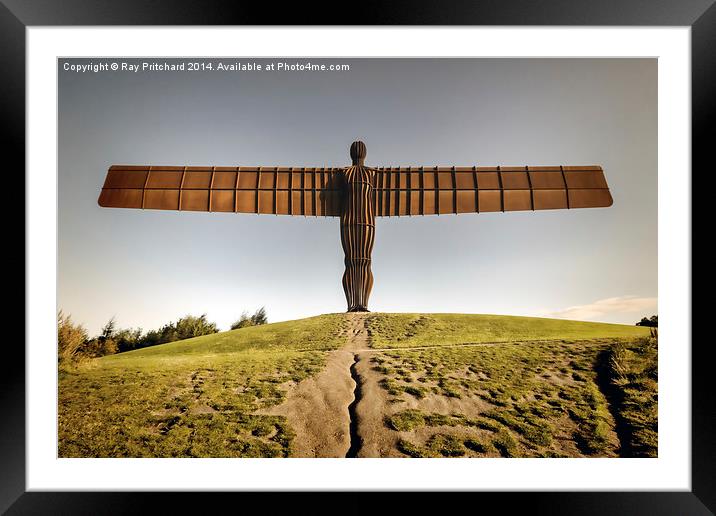  Angel Of The North Framed Mounted Print by Ray Pritchard