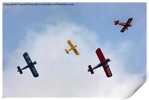   Turbulent Display team Print by Thanet Photos