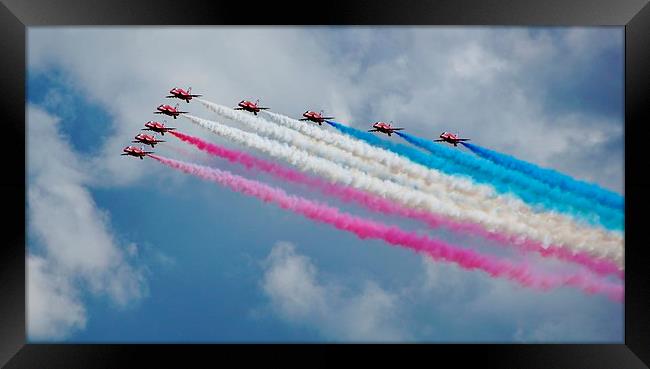  Red Arrows Framed Print by Tim Clifton
