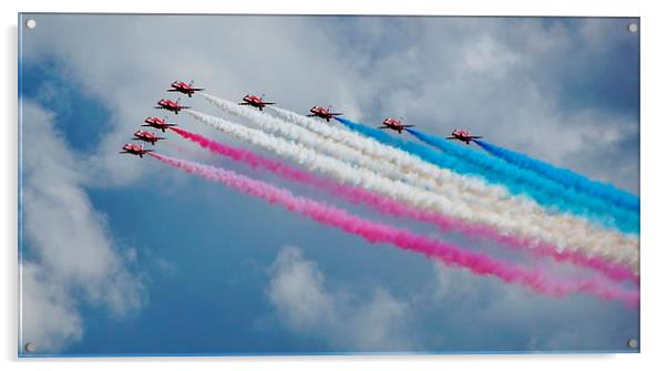  Red Arrows Acrylic by Tim Clifton