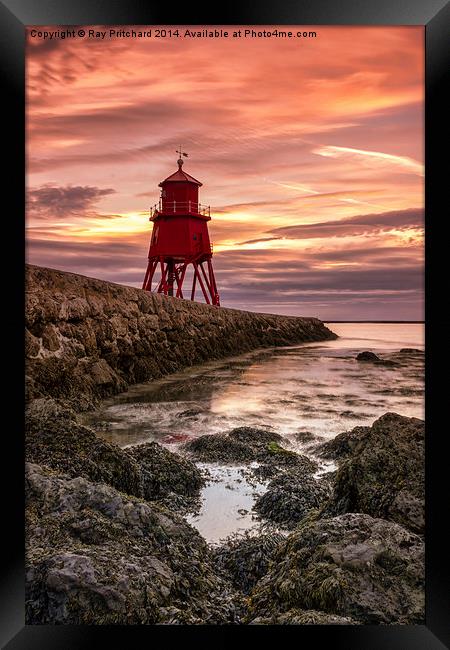  Herd Lighthouse at South Shields Framed Print by Ray Pritchard