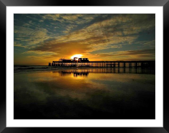  The Pier Framed Mounted Print by Tim Clifton