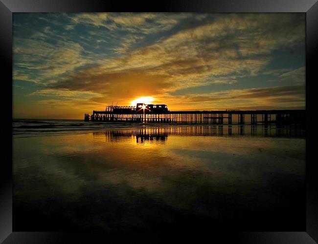  The Pier Framed Print by Tim Clifton