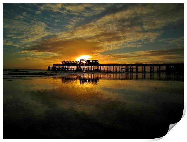  The Pier Print by Tim Clifton