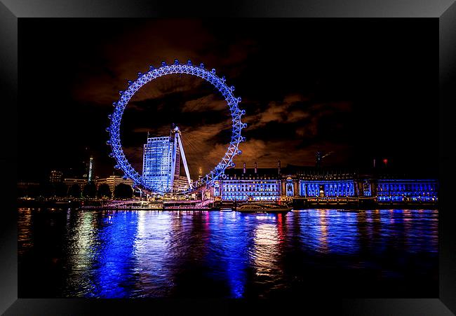  London Eye Framed Print by Robert Puig
