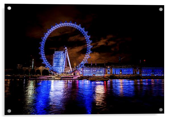  London Eye Acrylic by Robert Puig