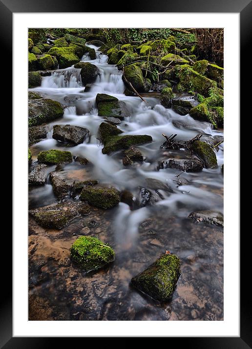 Lumsdale falls Framed Mounted Print by shawn bullock