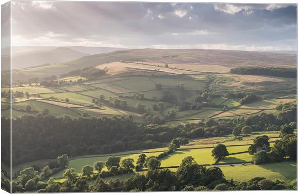  North Lees Hall Overlook - Carhead Rocks Canvas Print by James Grant