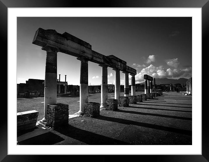  Pompeii columns Framed Mounted Print by Leighton Collins