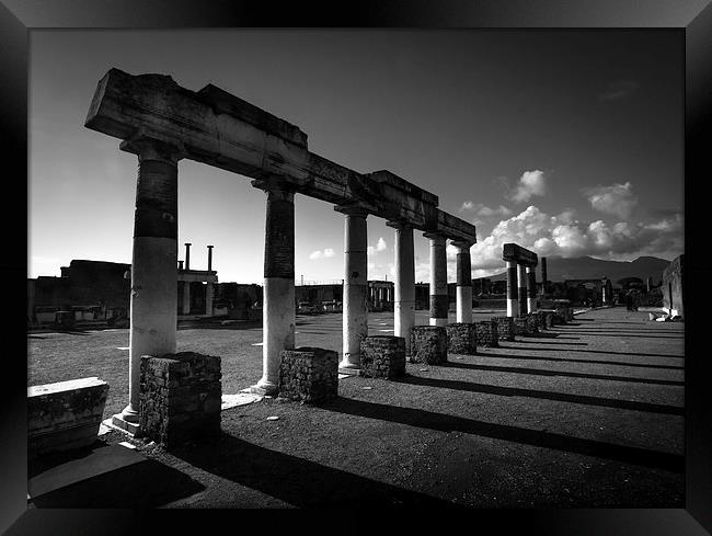  Pompeii columns Framed Print by Leighton Collins