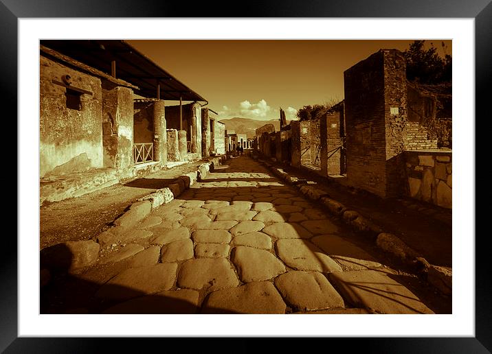  Pompeii street Framed Mounted Print by Leighton Collins