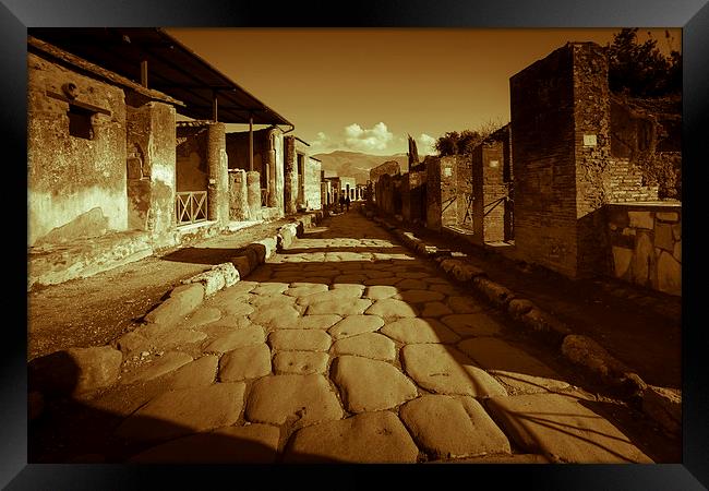 Pompeii street Framed Print by Leighton Collins