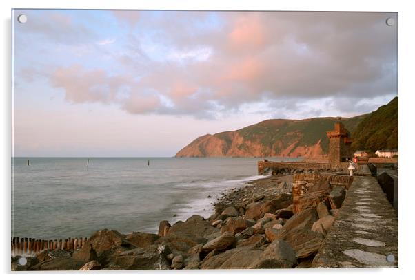 A Lynmouth Evening  Acrylic by graham young