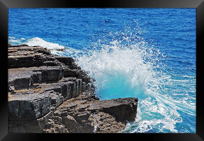 Wave Framed Print by Massimiliano Leban