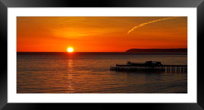  Beach Sunset Framed Mounted Print by Tim Clifton