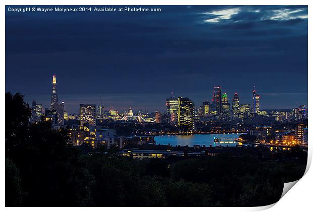 City of London Skyline Print by Wayne Molyneux
