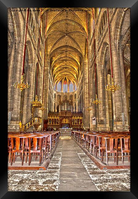  Auch Cathedral, France Framed Print by Images of Devon