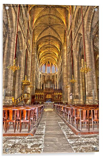  Auch Cathedral, France Acrylic by Images of Devon