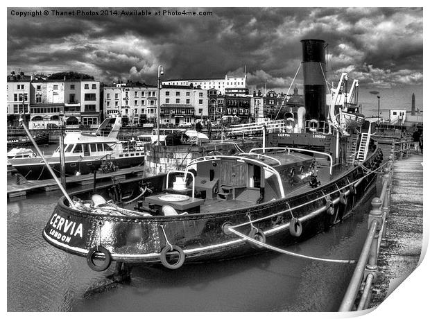  ST Cervia in Mono Print by Thanet Photos