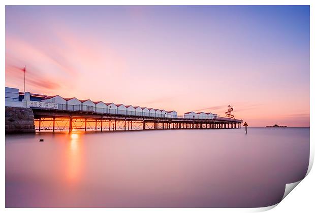  Herne Bay Pier at Sunset Print by Ian Hufton