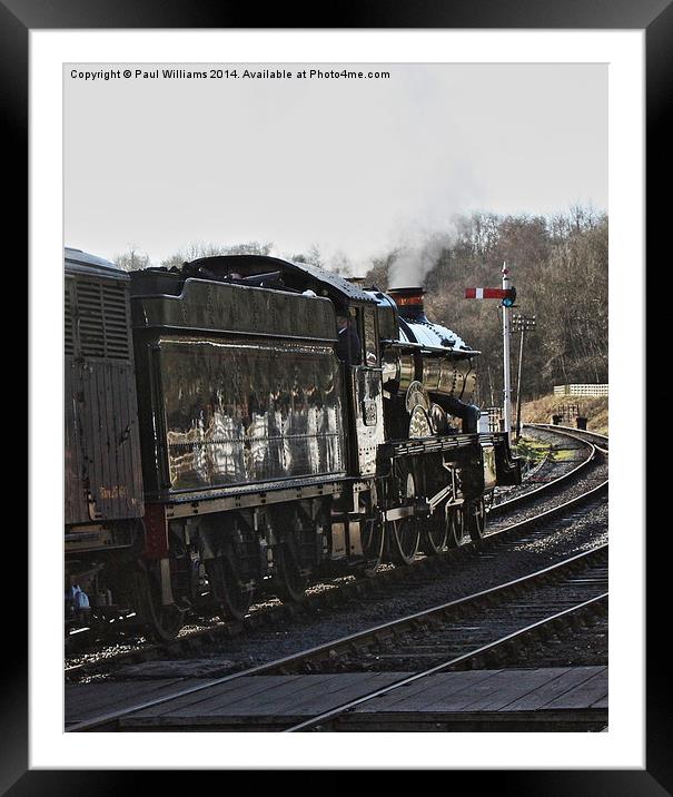  Freight Train Framed Mounted Print by Paul Williams