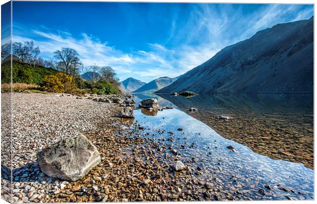  Wast Water Canvas Print by David Hirst