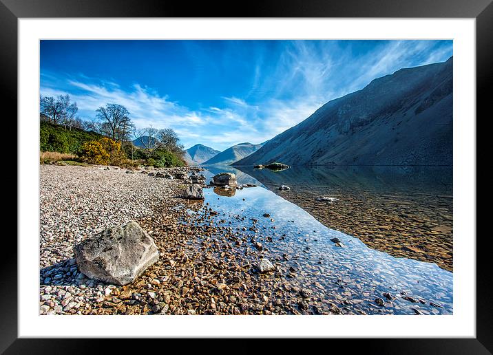  Wast Water Framed Mounted Print by David Hirst