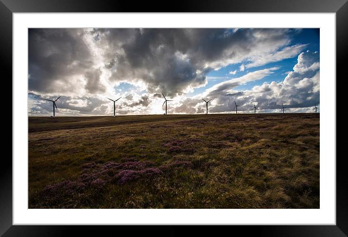  Wind Power Framed Mounted Print by David Hirst