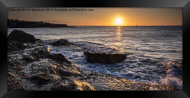  Sunrise at Portland Framed Print by Phil Wareham