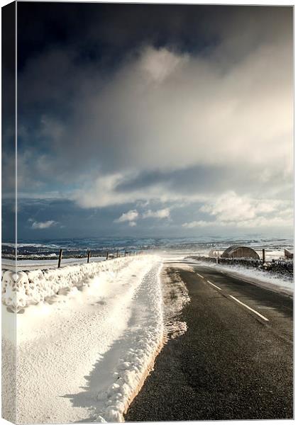  A Yorkshire winter Canvas Print by David Hirst