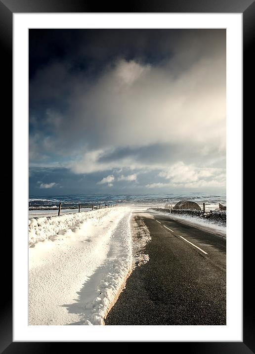  A Yorkshire winter Framed Mounted Print by David Hirst
