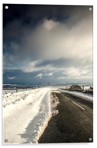  A Yorkshire winter Acrylic by David Hirst