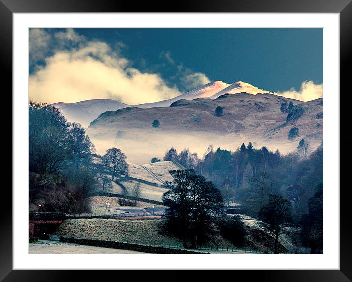  A Frosty Morning in The Lakedistrict Framed Mounted Print by Judith Lightfoot