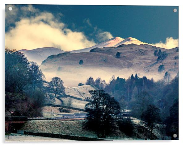  A Frosty Morning in The Lakedistrict Acrylic by Judith Lightfoot