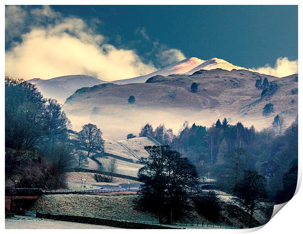  A Frosty Morning in The Lakedistrict Print by Judith Lightfoot