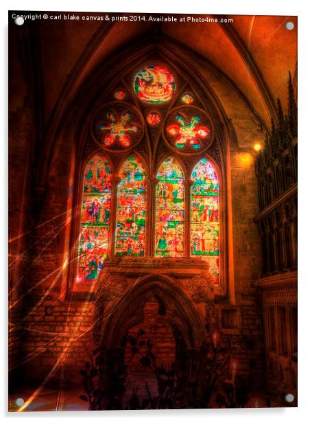  st frideswades church, oxford Acrylic by carl blake