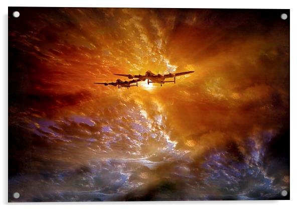 "Fire in the Sky" Acrylic by Jason Green