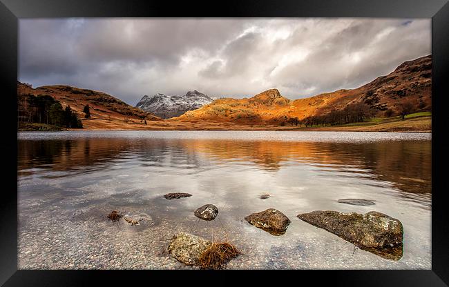  Blea Tarn,lake district,mid afternoon Framed Print by David Hirst