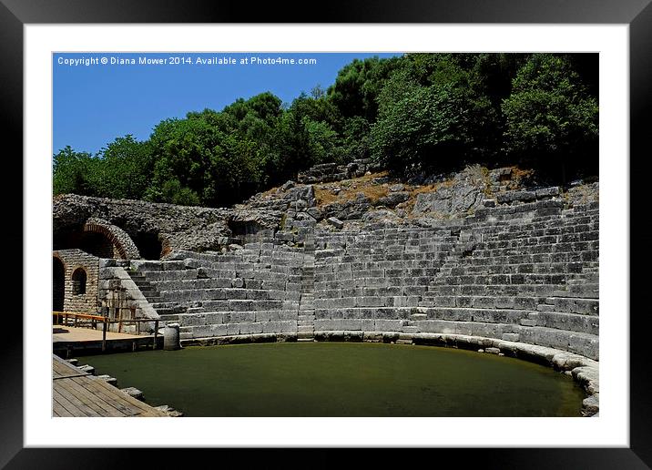  Butrint, Albania Framed Mounted Print by Diana Mower