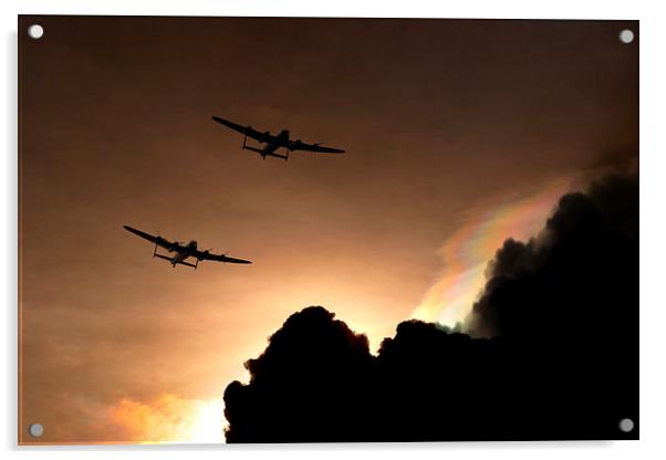Lancasters  Acrylic by J Biggadike