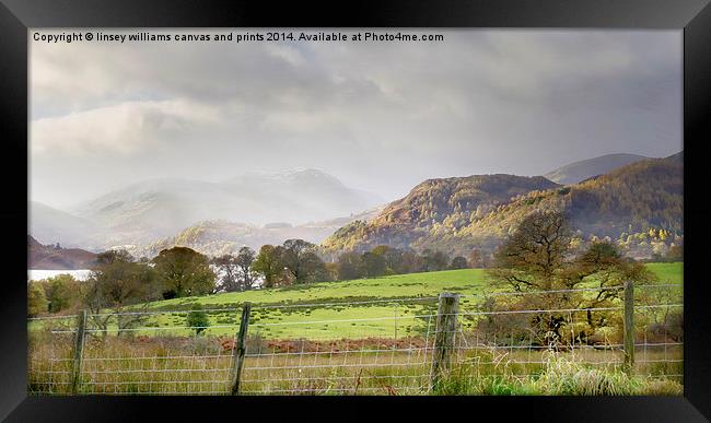  Towards Ullswater Framed Print by Linsey Williams